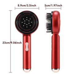 Electric Vibration Massage Comb Red Light Therapy Hair Growth Massage Scalp Brush Anti Hair Loss Liquid Oil Applicator Hair Care - BLOOM CART