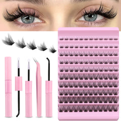 DIY Lash Extension Kit Individual Eyelash Extension Kit Cluster Lashes Kit Lash Glue Remover for Eyelash Extensions Makeup - BLOOM CART