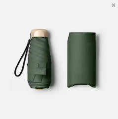 1Pc 55% Off Mini Sun Umbrella Pocket Rain Umbrella Vinyl Folding UV Ultraviolet Protection Sun Shade Pocket Parasol Capsule BLOOM CART