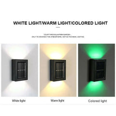 Solar Up and Down Spot Lights Outdoor, Street Wall Light Lamp Solar Powered Sunlight Waterproof Solar Lamp Garden Decorative - BLOOM CART