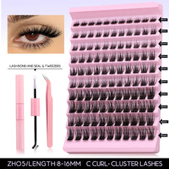 DIY Lash Extension Kit Individual Eyelash Extension Kit Cluster Lashes Kit Lash Glue Remover for Eyelash Extensions Makeup - BLOOM CART