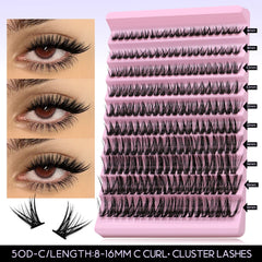 DIY Lash Extension Kit Individual Eyelash Extension Kit Cluster Lashes Kit Lash Glue Remover for Eyelash Extensions Makeup - BLOOM CART