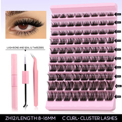 DIY Lash Extension Kit Individual Eyelash Extension Kit Cluster Lashes Kit Lash Glue Remover for Eyelash Extensions Makeup - BLOOM CART