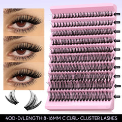 DIY Lash Extension Kit Individual Eyelash Extension Kit Cluster Lashes Kit Lash Glue Remover for Eyelash Extensions Makeup - BLOOM CART
