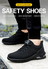 New Styles Men Safety Boots With Steel Toe Cap Anti-smash Work Sneakers Safety Shoes Men IndestructibleWork Boots Tactical Boots - BLOOM CART