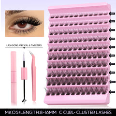 DIY Lash Extension Kit Individual Eyelash Extension Kit Cluster Lashes Kit Lash Glue Remover for Eyelash Extensions Makeup - BLOOM CART