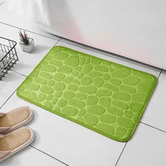 1pc embossed fiber carpet, bathroom living room anti slip mat, pebble floor mat, household items - BLOOM CART