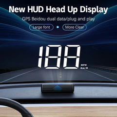 Car Speedometer KM/H HUD GPS Head Up Display Digital Speed Meter Windshield Projector For Vehicles Auto Electronics Accessories - BLOOM CART