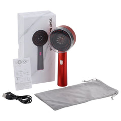 Electric Vibration Massage Comb Red Light Therapy Hair Growth Massage Scalp Brush Anti Hair Loss Liquid Oil Applicator Hair Care - BLOOM CART