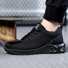 New Styles Men Safety Boots With Steel Toe Cap Anti-smash Work Sneakers Safety Shoes Men IndestructibleWork Boots Tactical Boots - BLOOM CART
