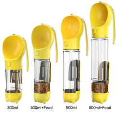 Portable cat and dog water bottle, food feeder, drinking fountain, 3 in 1 poop dispenser, leak proof, BLOOM CART