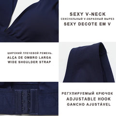Seamless Bras For Women Sexy Deep V Women Bra Soft Intimate Women's Underwear Backless Bralette Intimates Push Up Bra S-XL - BLOOM CART