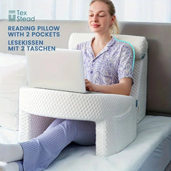 Reading Pillow for Gaming, Extra Large Arm Rest Pillow for Adult, Memory Foam Bed Rest Pillow for Reading, Working,with Rem,1 PC - BLOOM CART