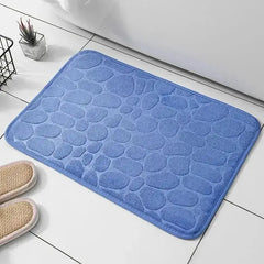 1pc embossed fiber carpet, bathroom living room anti slip mat, pebble floor mat, household items - BLOOM CART