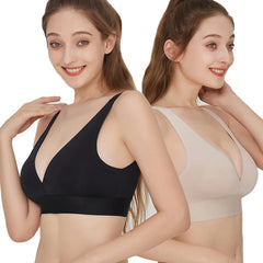 Seamless Bras For Women Sexy Deep V Women Bra Soft Intimate Women's Underwear Backless Bralette Intimates Push Up Bra S-XL - BLOOM CART