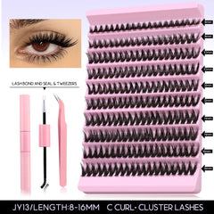 DIY Lash Extension Kit Individual Eyelash Extension Kit Cluster Lashes Kit Lash Glue Remover for Eyelash Extensions Makeup - BLOOM CART