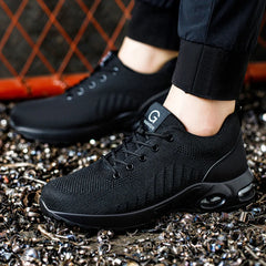 New Styles Men Safety Boots With Steel Toe Cap Anti-smash Work Sneakers Safety Shoes Men IndestructibleWork Boots Tactical Boots - BLOOM CART