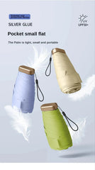 1Pc 55% Off Mini Sun Umbrella Pocket Rain Umbrella Vinyl Folding UV Ultraviolet Protection Sun Shade Pocket Parasol Capsule BLOOM CART