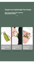 1Pc 55% Off Mini Sun Umbrella Pocket Rain Umbrella Vinyl Folding UV Ultraviolet Protection Sun Shade Pocket Parasol Capsule BLOOM CART