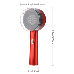 Electric Vibration Massage Comb Red Light Therapy Hair Growth Massage Scalp Brush Anti Hair Loss Liquid Oil Applicator Hair Care - BLOOM CART
