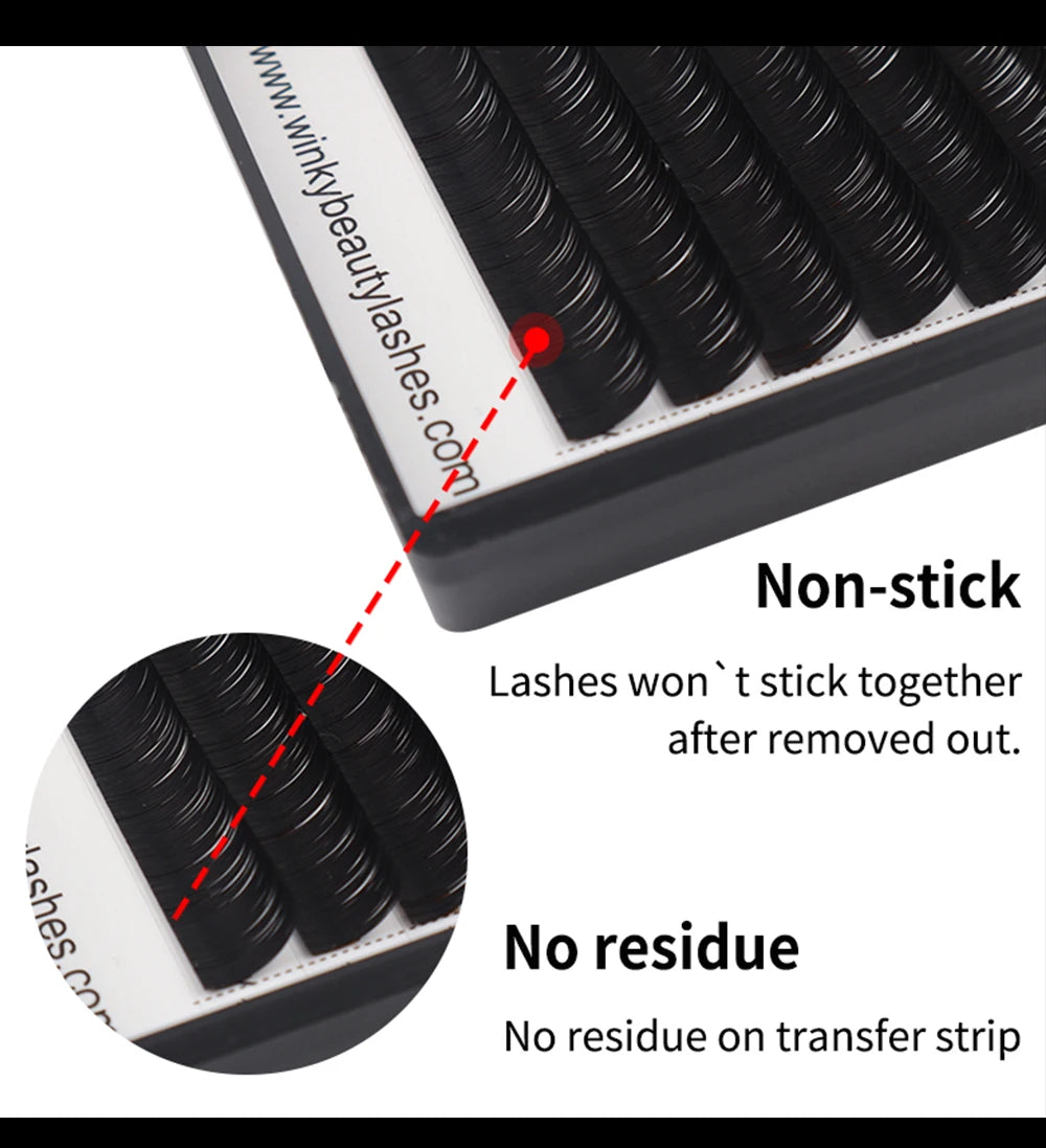Winky Beauty Individual Eyelash Extension B/C/CC/D/DD Faux Mink Cilias Soft Eye Lash Extension 3D Russian Volume Lashes Makeup - BLOOM CART