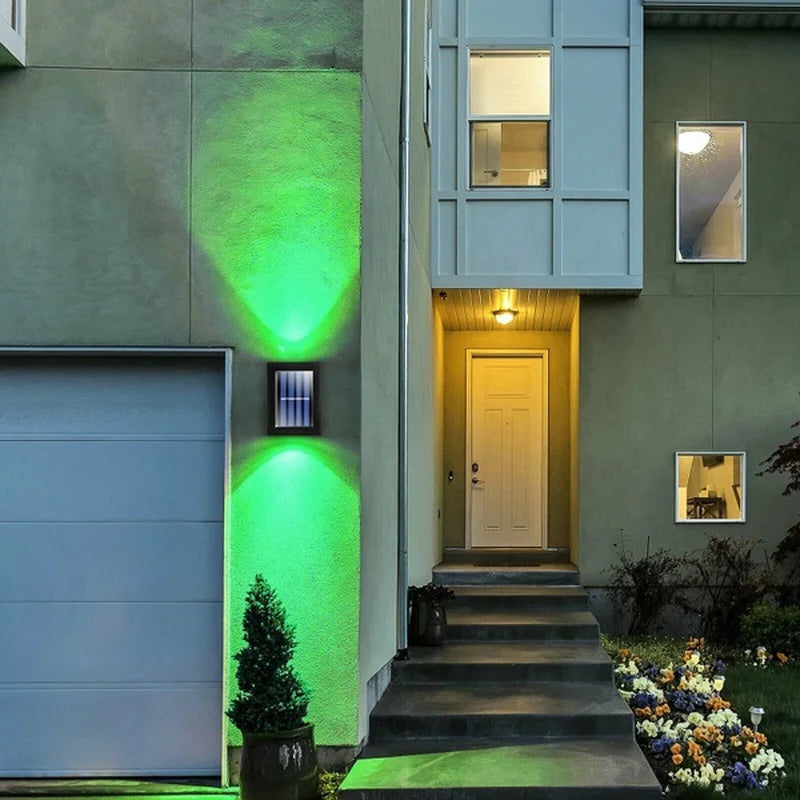 Solar Up and Down Spot Lights Outdoor, Street Wall Light Lamp Solar Powered Sunlight Waterproof Solar Lamp Garden Decorative - BLOOM CART