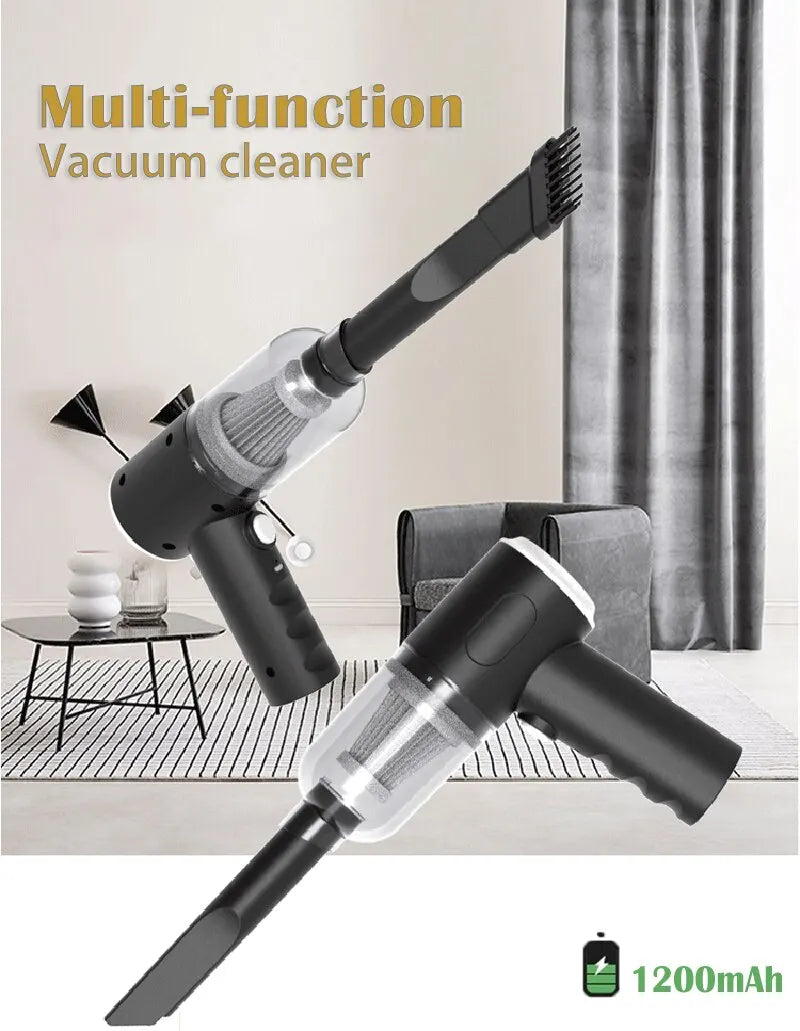 9000Pa Wireless Car Vacuum Cleaner USB Charging 1200mAh Portable Cleaning Appliance Mini Wet and Dry Vacuum Cleaner Household - BLOOM CART