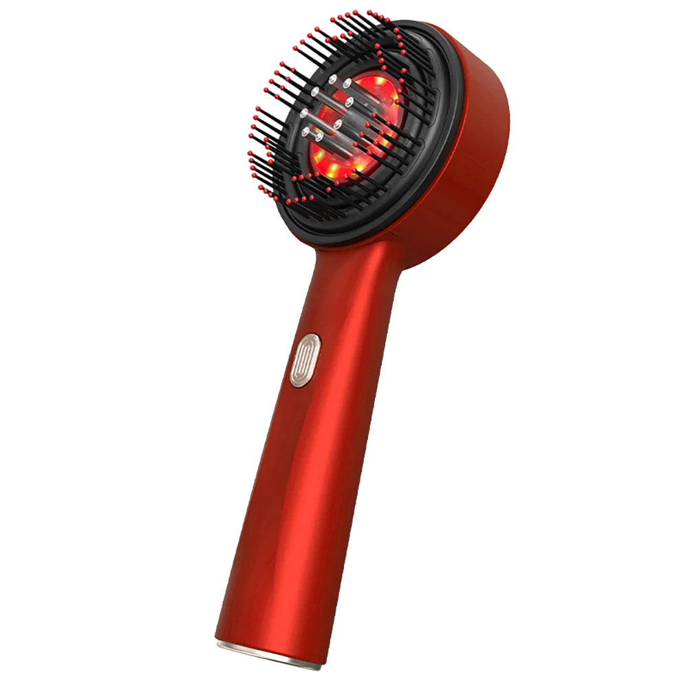 Electric Vibration Massage Comb Red Light Therapy Hair Growth Massage Scalp Brush Anti Hair Loss Liquid Oil Applicator Hair Care - BLOOM CART