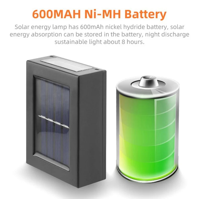 Solar Up and Down Spot Lights Outdoor, Street Wall Light Lamp Solar Powered Sunlight Waterproof Solar Lamp Garden Decorative - BLOOM CART