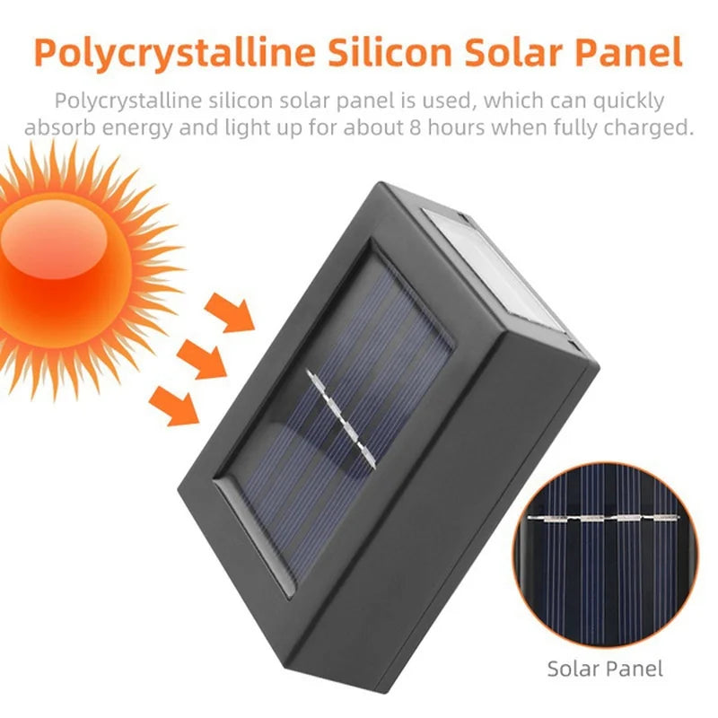 Solar Up and Down Spot Lights Outdoor, Street Wall Light Lamp Solar Powered Sunlight Waterproof Solar Lamp Garden Decorative - BLOOM CART