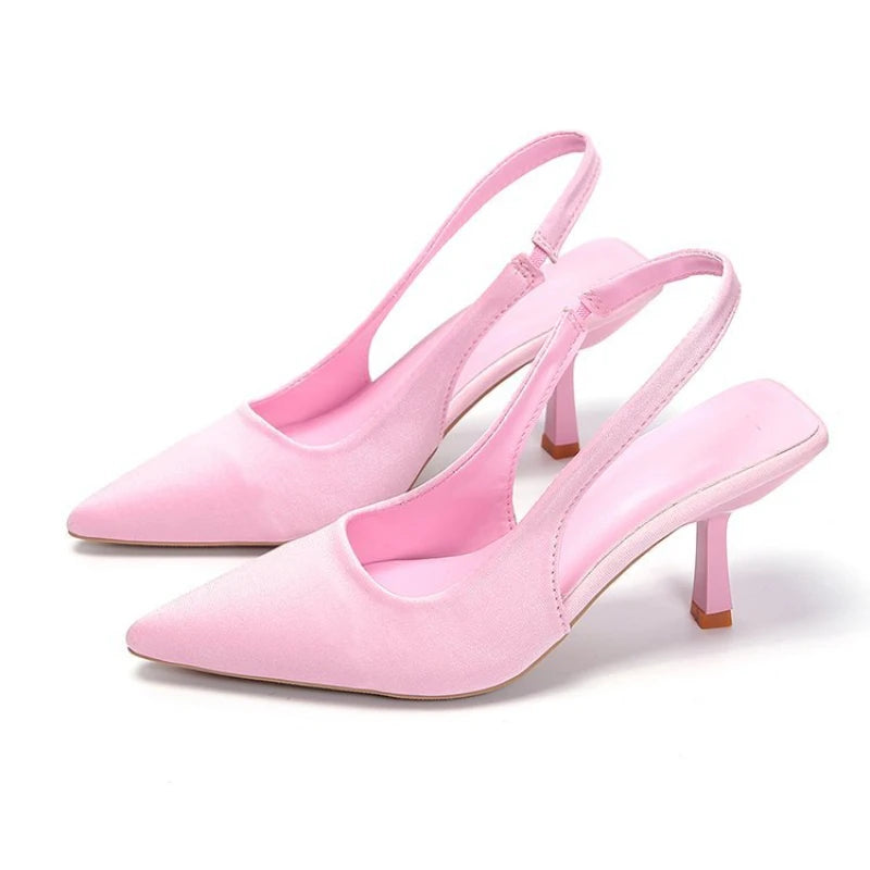 2024 New Sexy Women High Heels Luxury Pointed Toe Women's Pumps Fashion Shallow Sandals Stiletto Heels Women Party Wedding Shoes - BLOOM CART
