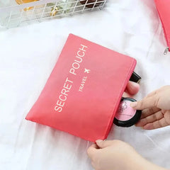 6 Pcs/Set Pink/Blue/Grey Travel Storage Bag Large Capacity Waterproof Luggage Clothing Underwear Storage Bag Bag With Zipper - BLOOM CART
