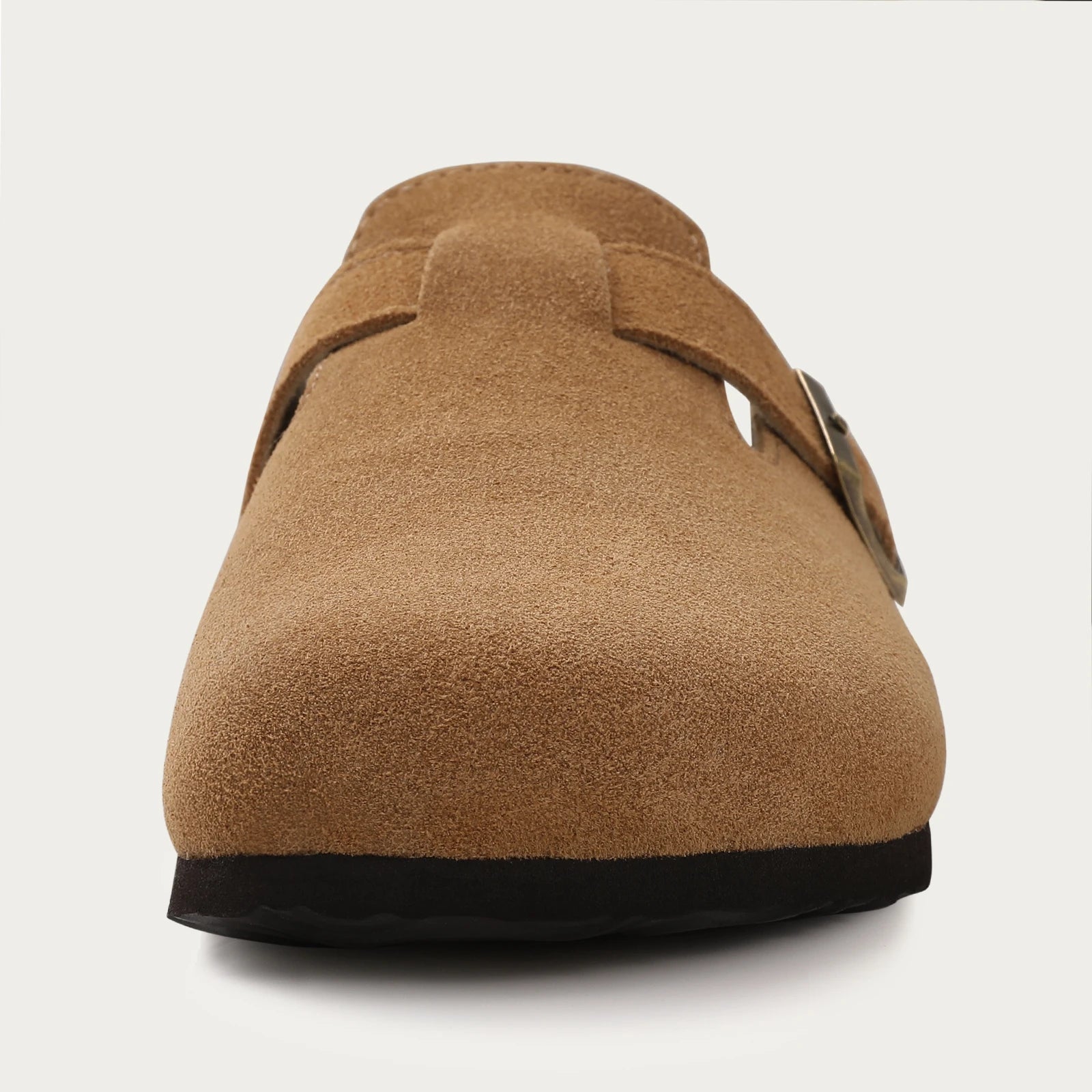 Comwarm Fashion Women's Suede Mules Slippers Men Clogs Cork Insole Sandals With Arch Support Outdoor Beach Slides Home Shoes - BLOOM CART