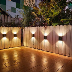 Solar Up and Down Spot Lights Outdoor, Street Wall Light Lamp Solar Powered Sunlight Waterproof Solar Lamp Garden Decorative - BLOOM CART