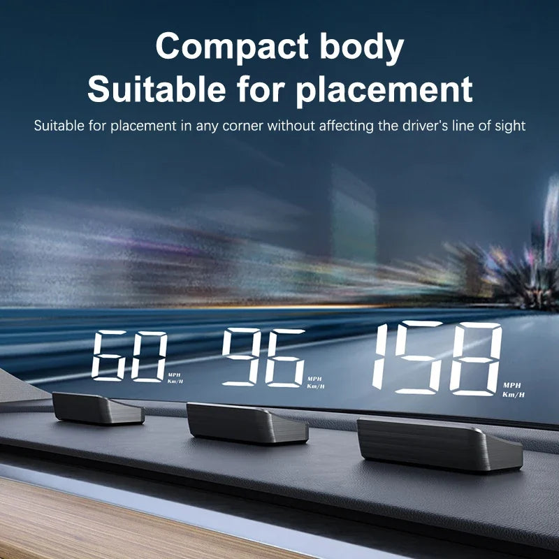 Car Speedometer KM/H HUD GPS Head Up Display Digital Speed Meter Windshield Projector For Vehicles Auto Electronics Accessories - BLOOM CART