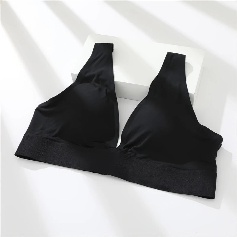 Seamless Bras For Women Sexy Deep V Women Bra Soft Intimate Women's Underwear Backless Bralette Intimates Push Up Bra S-XL - BLOOM CART