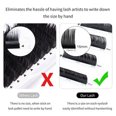 Winky Beauty Individual Eyelash Extension B/C/CC/D/DD Faux Mink Cilias Soft Eye Lash Extension 3D Russian Volume Lashes Makeup - BLOOM CART
