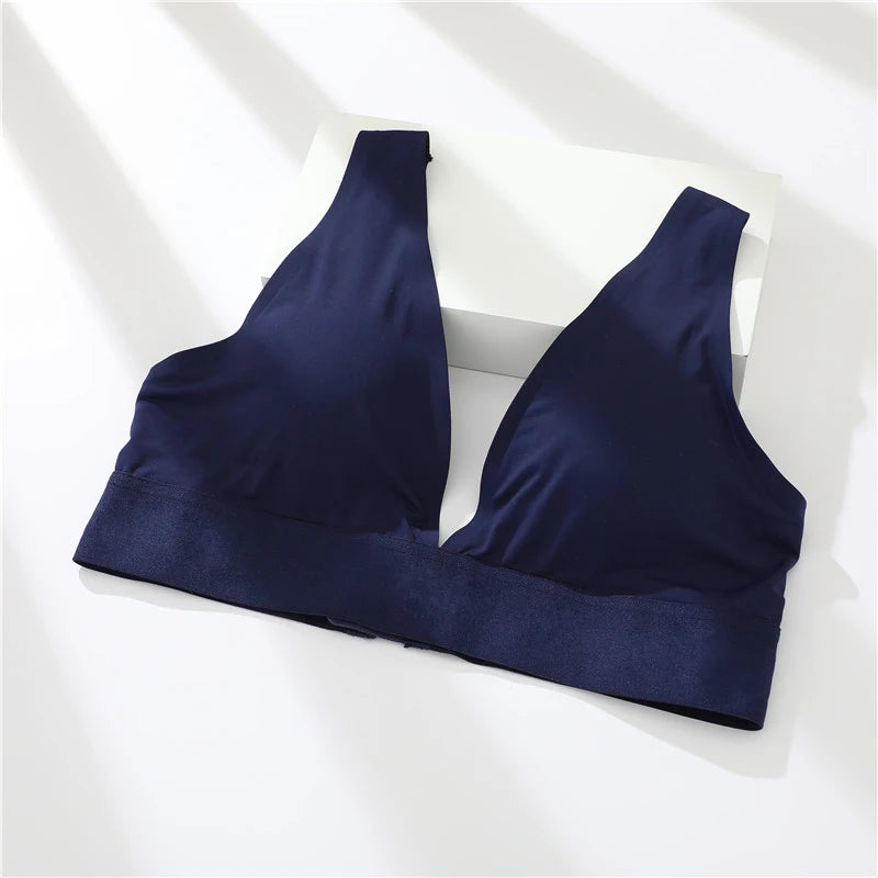 Seamless Bras For Women Sexy Deep V Women Bra Soft Intimate Women's Underwear Backless Bralette Intimates Push Up Bra S-XL - BLOOM CART
