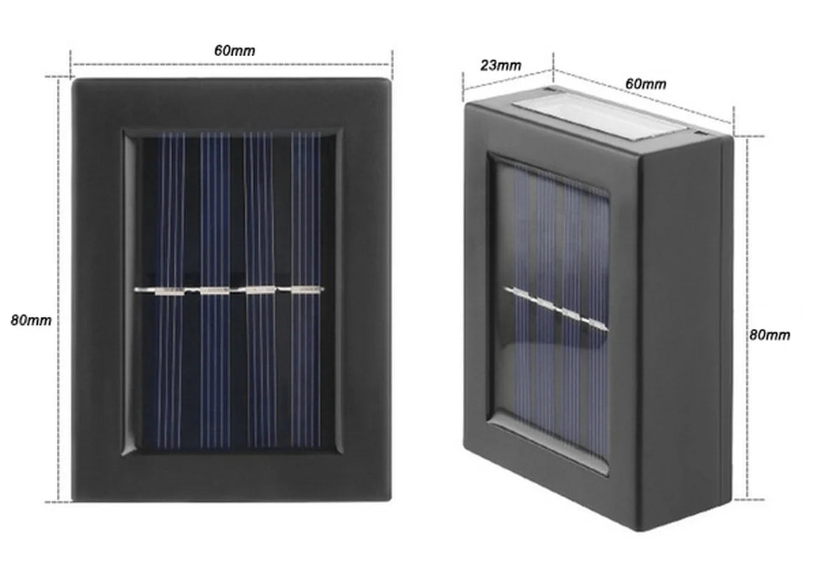 Solar Up and Down Spot Lights Outdoor, Street Wall Light Lamp Solar Powered Sunlight Waterproof Solar Lamp Garden Decorative - BLOOM CART