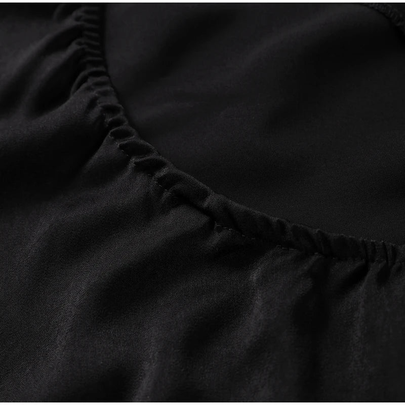 Elegant Solid Ribbon Women Halter Dress Off Shoulder Sleeveless Backless Slim Female Maxi Dresses 2025 Summer New Chic Lady Robe - BLOOM CART