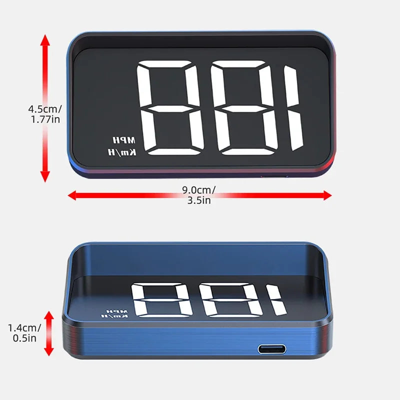 Car Speedometer KM/H HUD GPS Head Up Display Digital Speed Meter Windshield Projector For Vehicles Auto Electronics Accessories - BLOOM CART