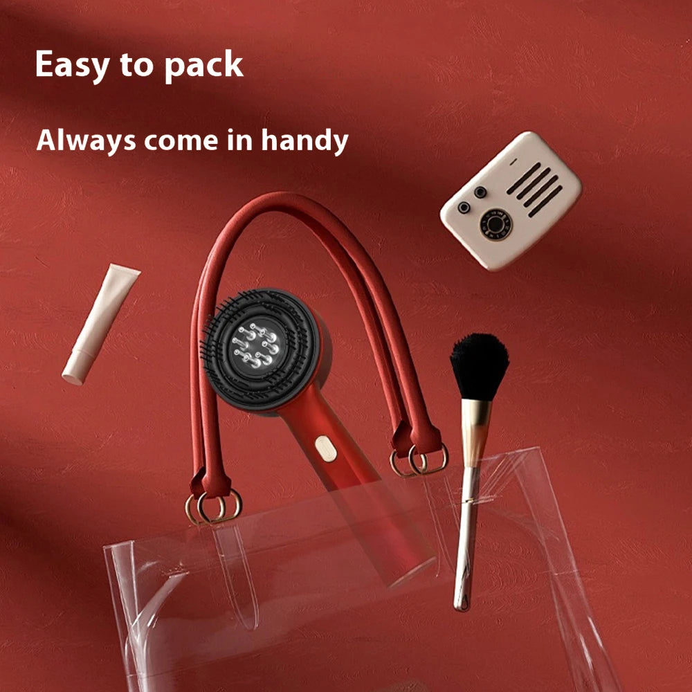 Electric Vibration Massage Comb Red Light Therapy Hair Growth Massage Scalp Brush Anti Hair Loss Liquid Oil Applicator Hair Care - BLOOM CART