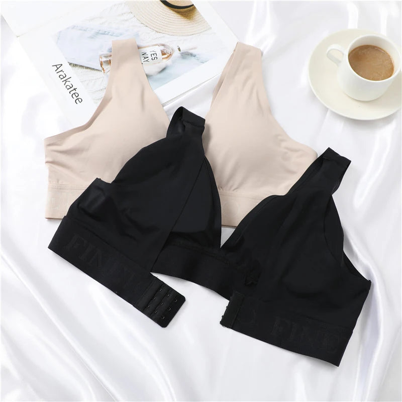 Seamless Bras For Women Sexy Deep V Women Bra Soft Intimate Women's Underwear Backless Bralette Intimates Push Up Bra S-XL - BLOOM CART