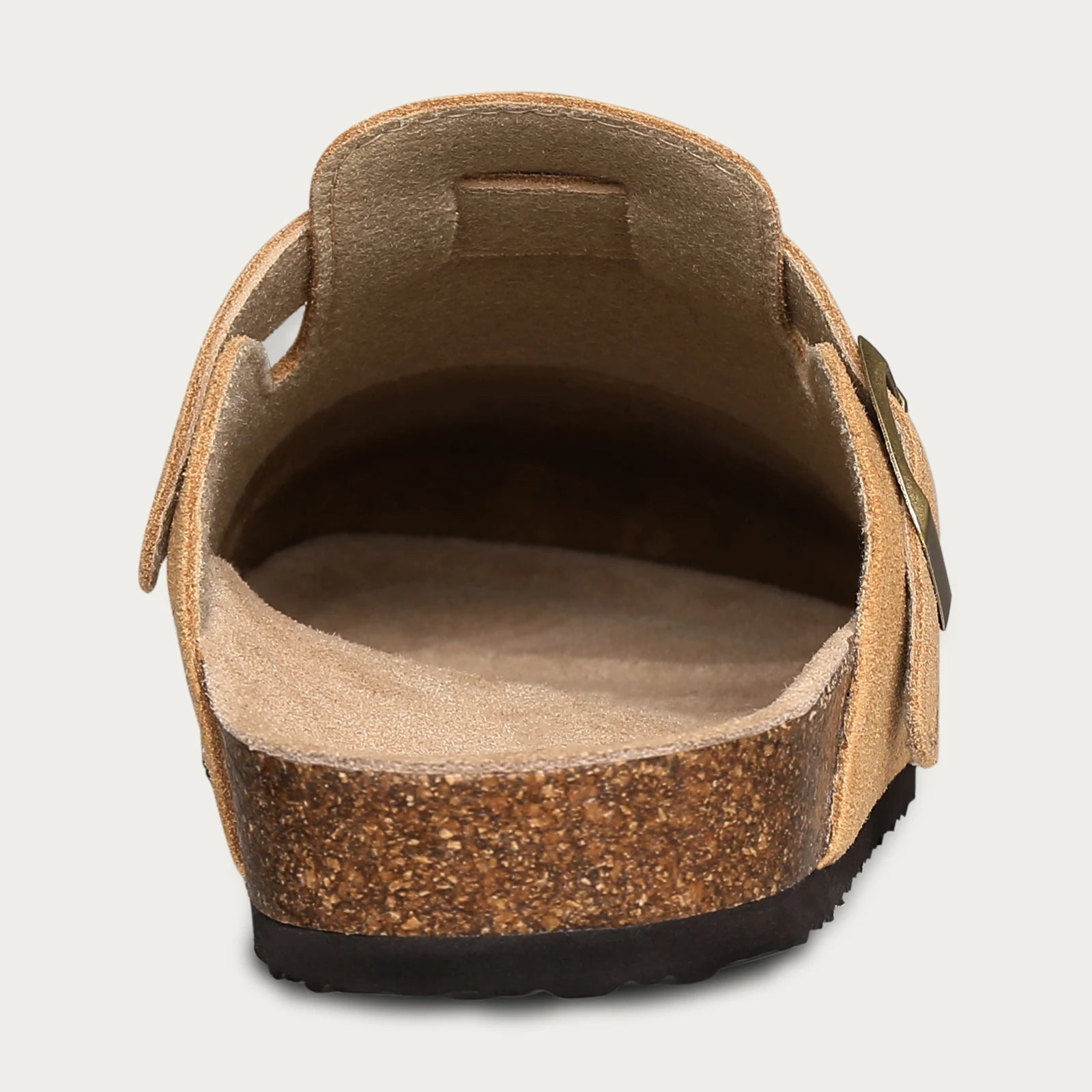 Comwarm Fashion Women's Suede Mules Slippers Men Clogs Cork Insole Sandals With Arch Support Outdoor Beach Slides Home Shoes - BLOOM CART