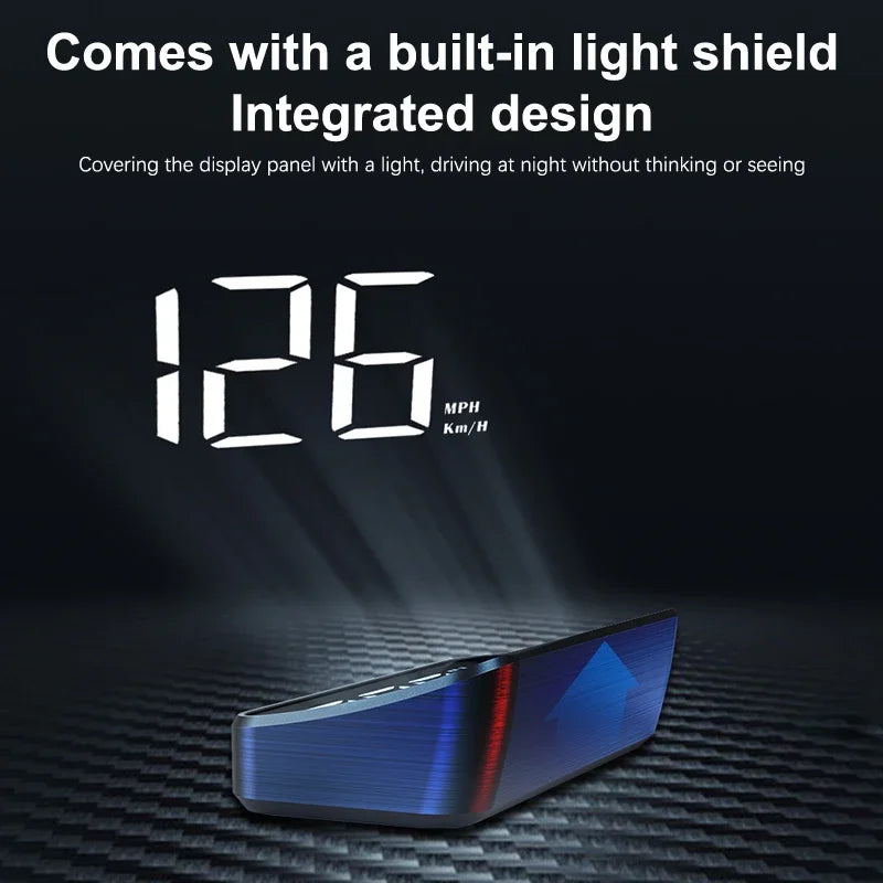 Car Speedometer KM/H HUD GPS Head Up Display Digital Speed Meter Windshield Projector For Vehicles Auto Electronics Accessories - BLOOM CART