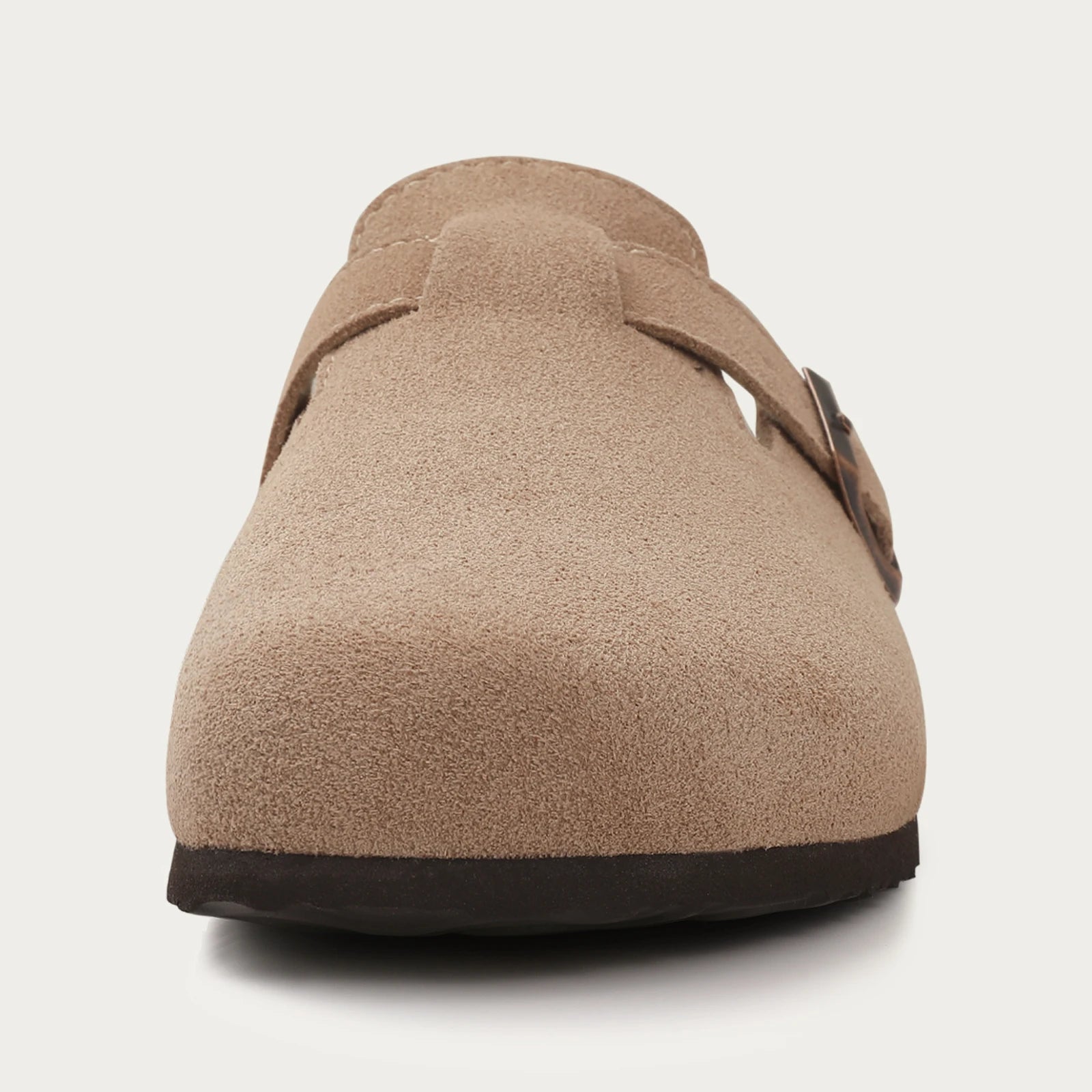 Comwarm Fashion Women's Suede Mules Slippers Men Clogs Cork Insole Sandals With Arch Support Outdoor Beach Slides Home Shoes - BLOOM CART