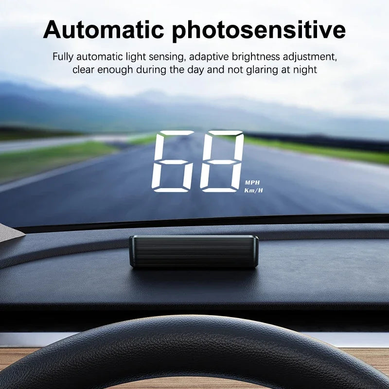 Car Speedometer KM/H HUD GPS Head Up Display Digital Speed Meter Windshield Projector For Vehicles Auto Electronics Accessories - BLOOM CART