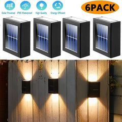 Solar Up and Down Spot Lights Outdoor, Street Wall Light Lamp Solar Powered Sunlight Waterproof Solar Lamp Garden Decorative - BLOOM CART