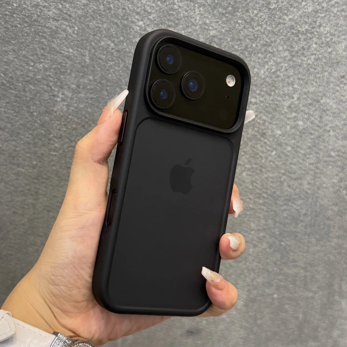 Luxury Orange Shield Matte Transparent Phone Case For iPhone 17 Pro Max 17 Pro 17 New Metal Buttons Skin Feel Shockproof Cover BLOOM CART