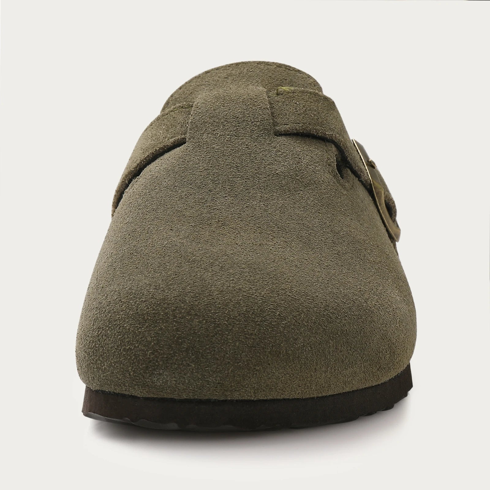 Comwarm Fashion Women's Suede Mules Slippers Men Clogs Cork Insole Sandals With Arch Support Outdoor Beach Slides Home Shoes - BLOOM CART